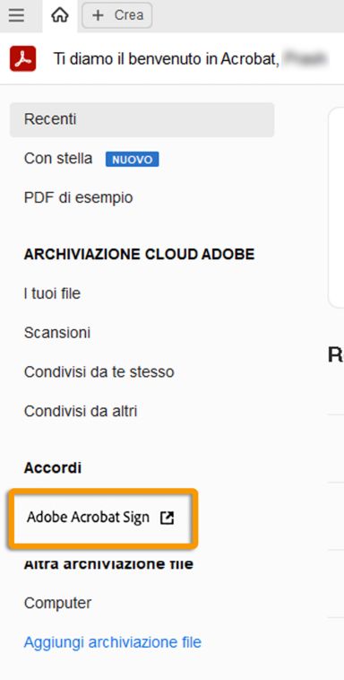 Strumento firma rinominato