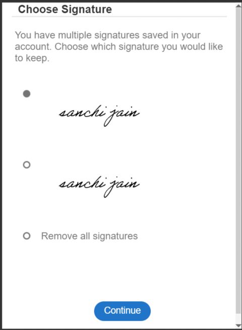 Synchronisation des signatures entre différents appareils