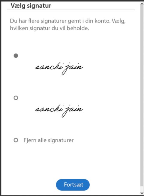 Synkroniser signaturer på tværs af enheder