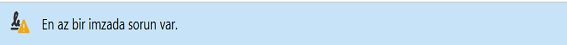 İmza geçerliliği uyarı mesajı