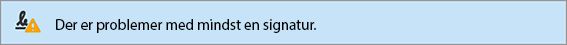 Advarselsbesked om signaturgyldighed