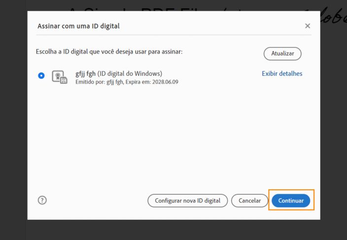 Selecionar ID digital
