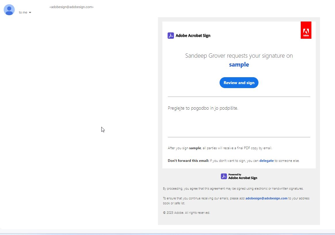 Izkušnje podpisnika