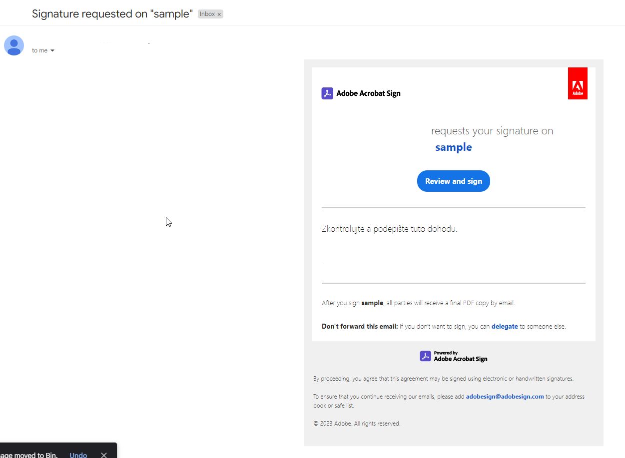 Postup podepisujícího
