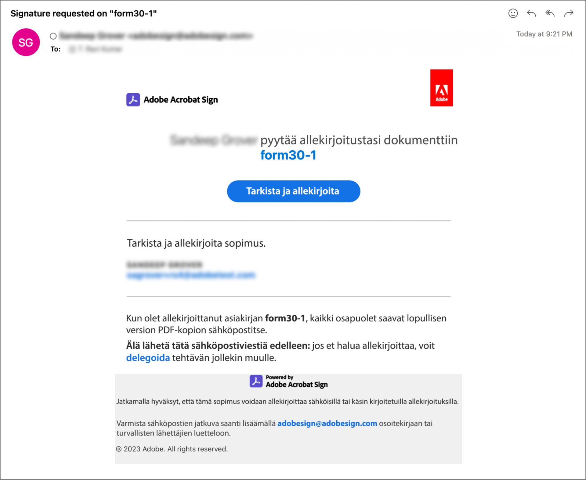 Allekirjoittajan kokemus