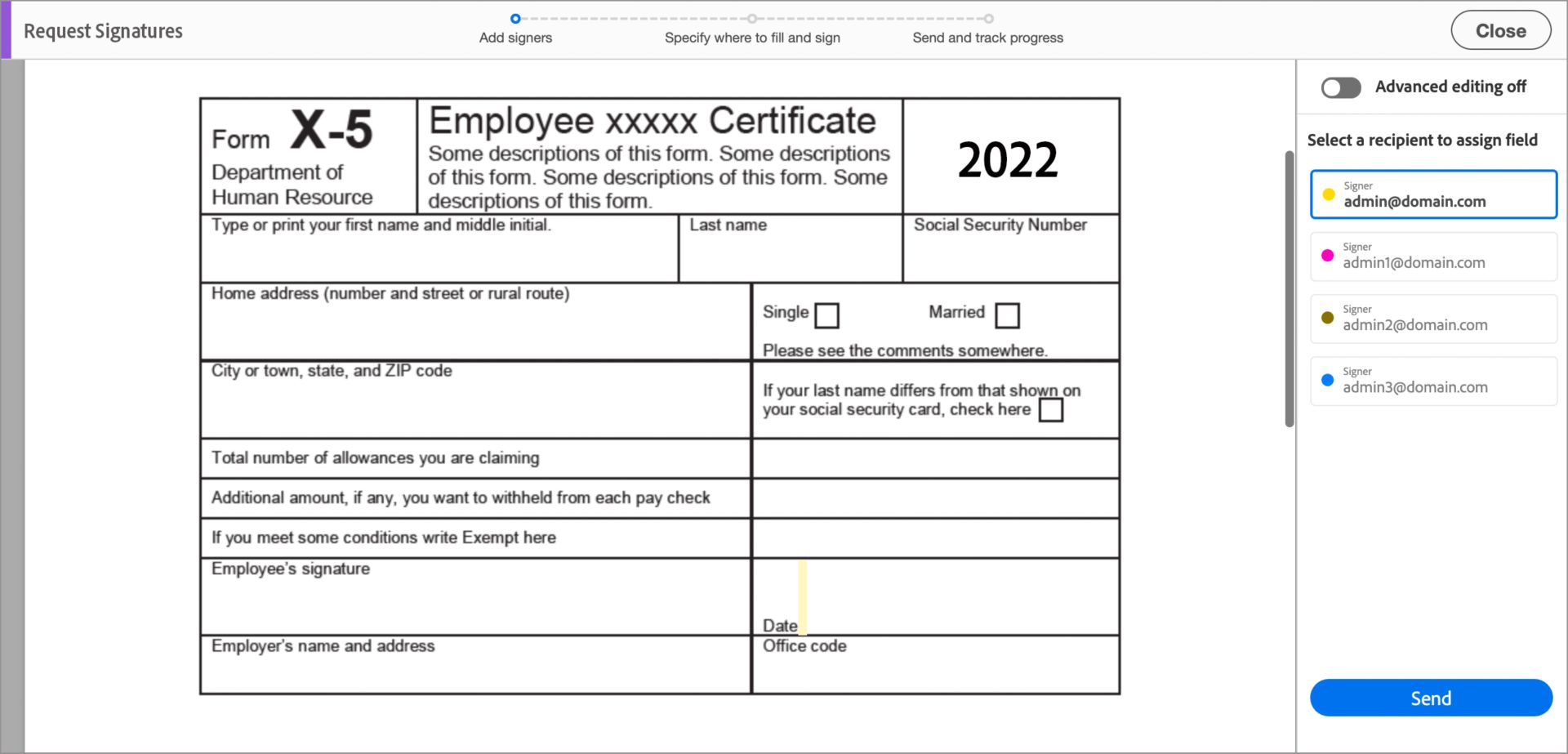 وضع Simplified لعدة موقعين