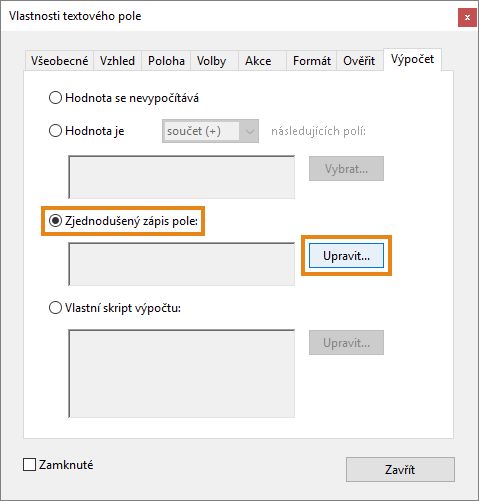 Zjednodušený zápis pole