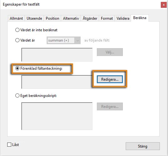 Förenklad fältanteckning