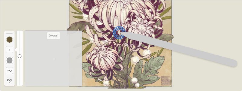 Photoshop-penselen van slechts één pixel