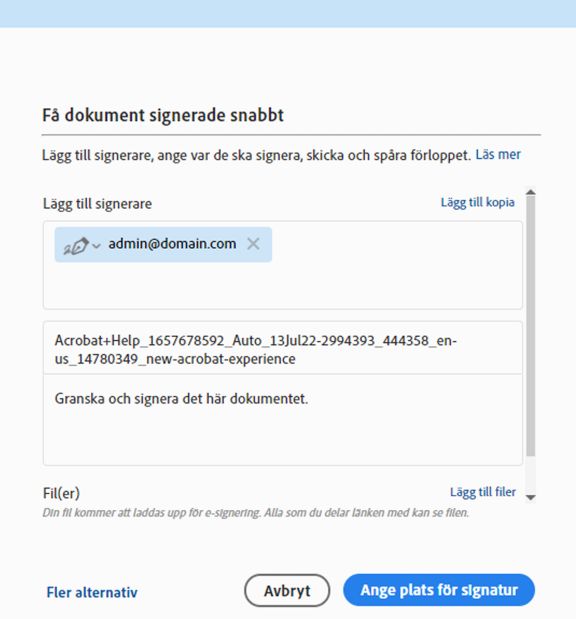 Lägg till mottagare