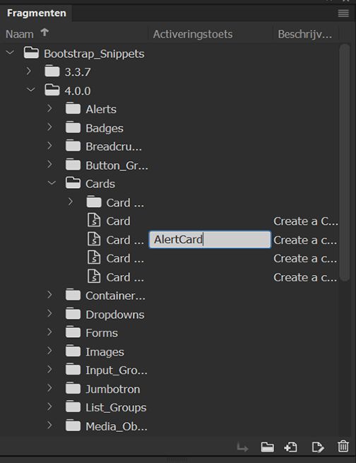 Tekst invoeren in het veld Activeringstoets