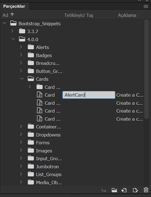 Tetikleyici Tuş alanına metin girin