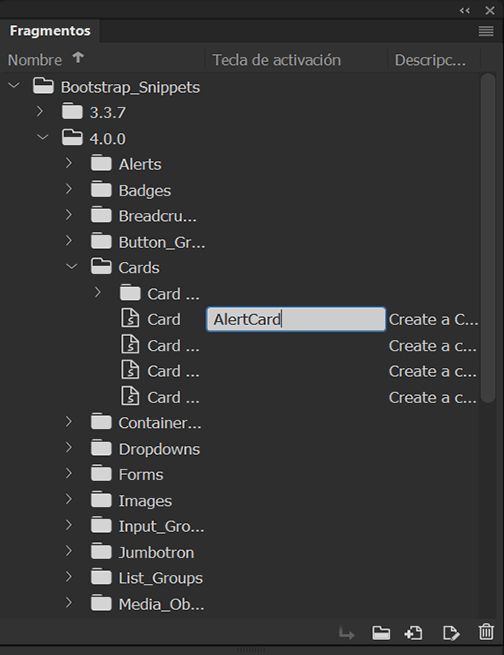 Escriba texto en el campo Tecla desencadenante.
