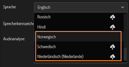 „Sprache in Text“ unterstützt jetzt Niederländisch, Norwegisch und Schwedisch