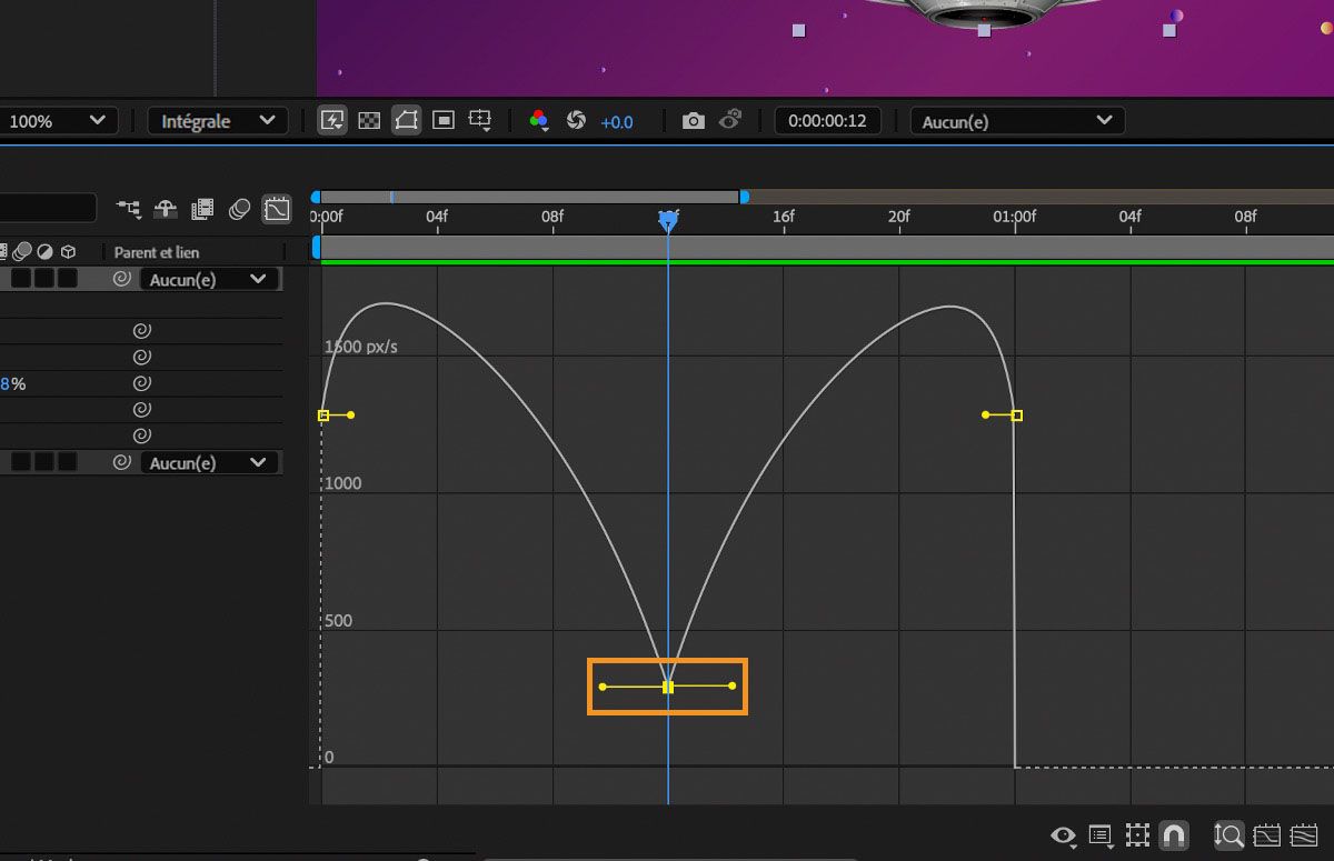 Modification progressive en faisant glisser la poignée directrice