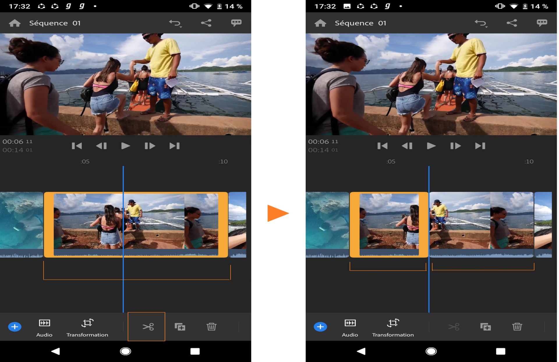 Fractionnement d’éléments