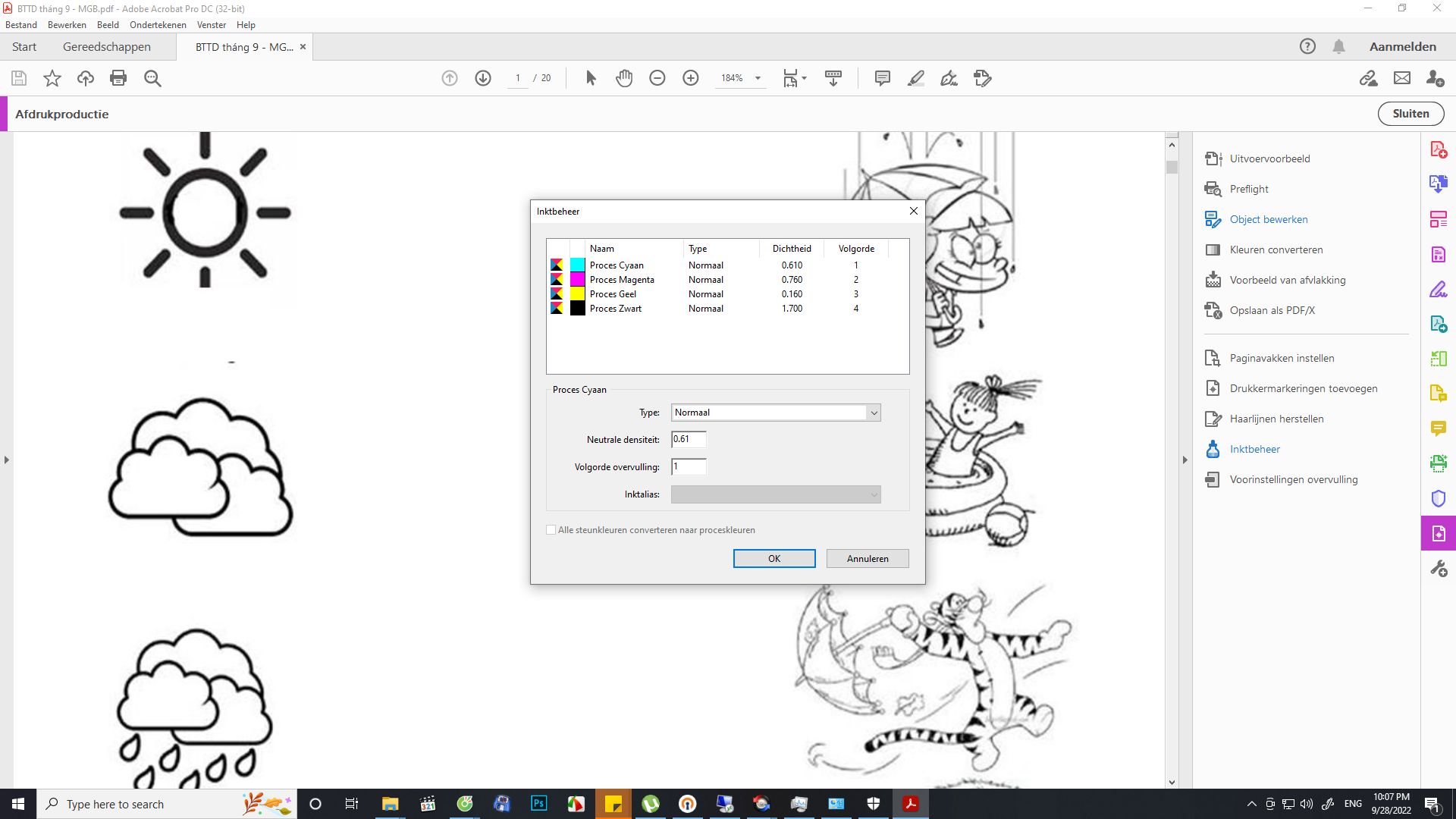 Inktbeheer in Acrobat