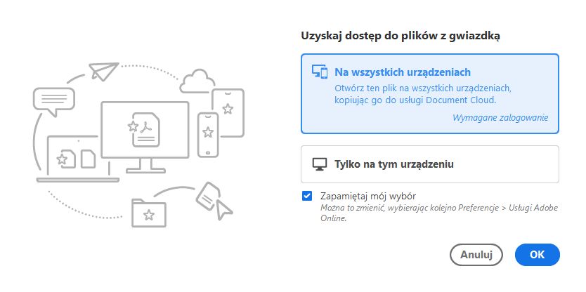 Oznaczanie pliku gwiazdką po raz pierwszy