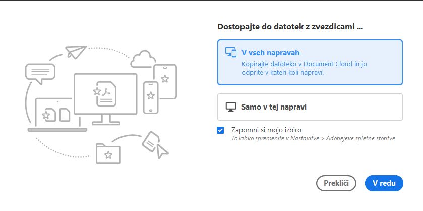 Prva označba datoteke z zvezdico