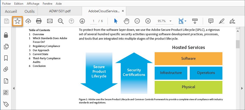 Marquer un fichier d’une étoile à partir de la visionneuse