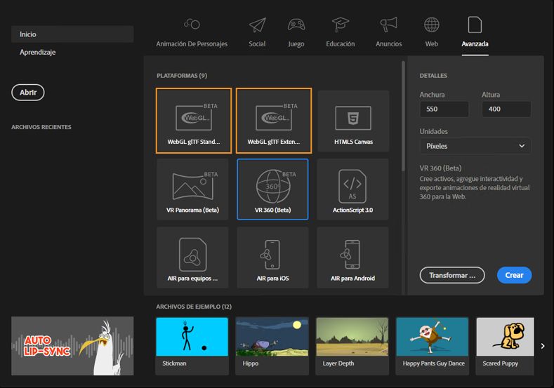 Tipo de documento WebGL-glTF