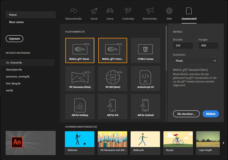 Documenttype WebGL-glTF