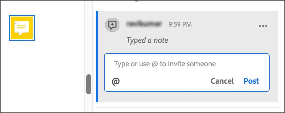הוספת הערה ב-Acrobat