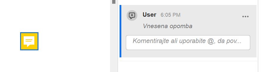 Dodajanje komentarja v Acrobatu