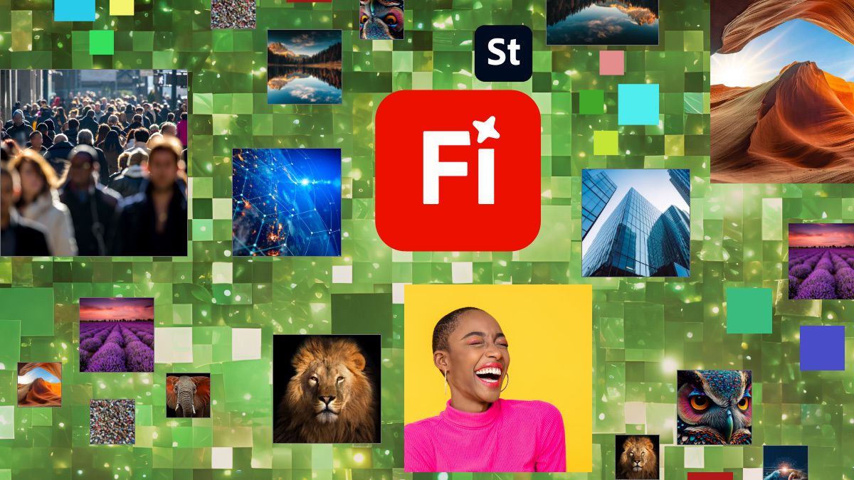 Graphic showing what you can do with Gen AI features in Adobe Stock