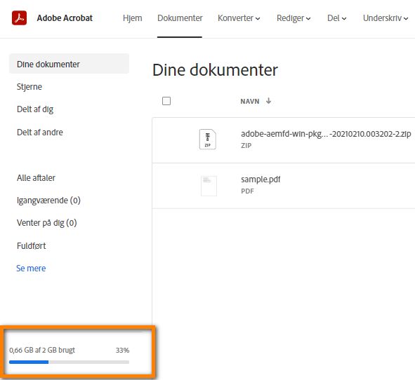 Indikator for lagerforbrug