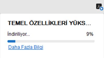 Acrobat yüklemesi sırasında ilerleme çubuğunun takılması