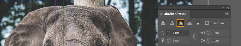 Obtékat kolem tvaru objektu