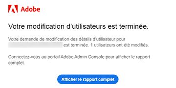 Notification par email de migration réussie de CCT-Édition Pro