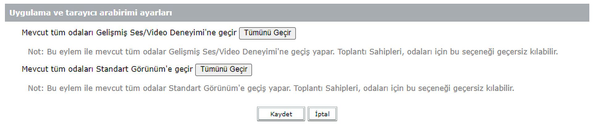 Odaları geçirme