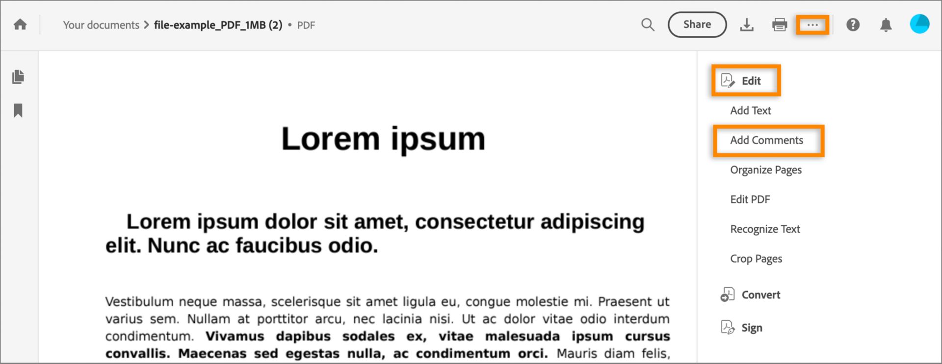 Добавление текста, записок, выделения цветом и других пометок в файлы PDF  онлайн