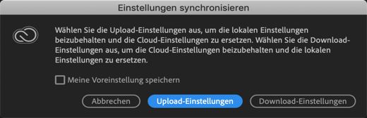 Synchronisationseinstellungen