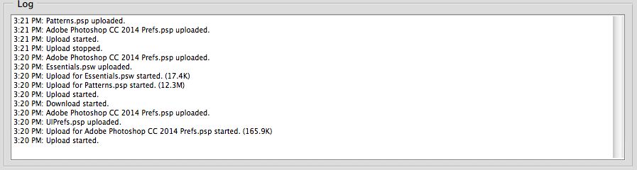 Photoshop - سجل Sync Settings