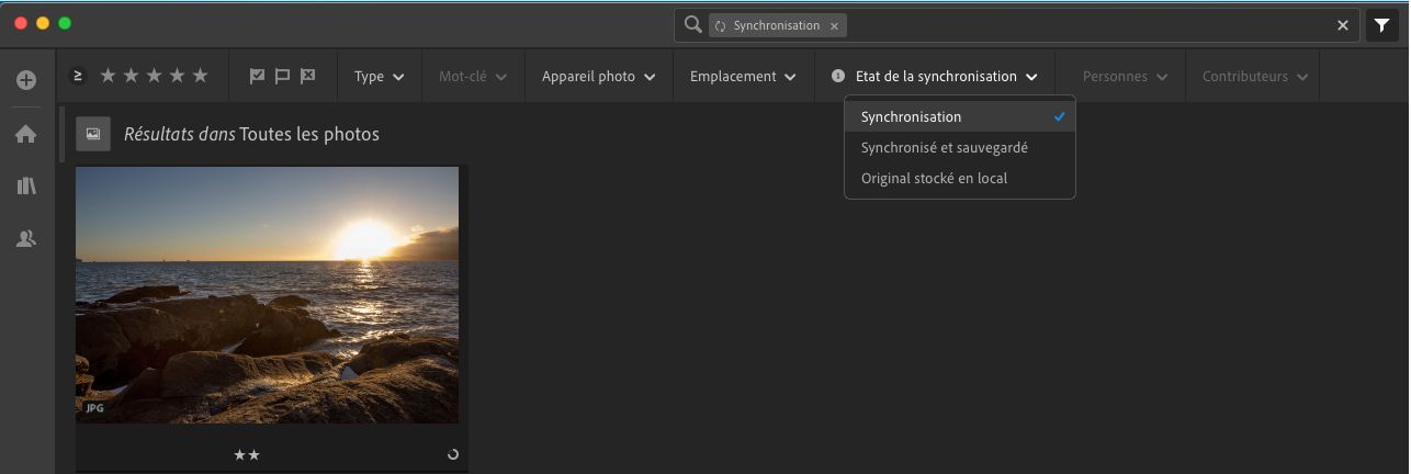 Filtre de synchronisation