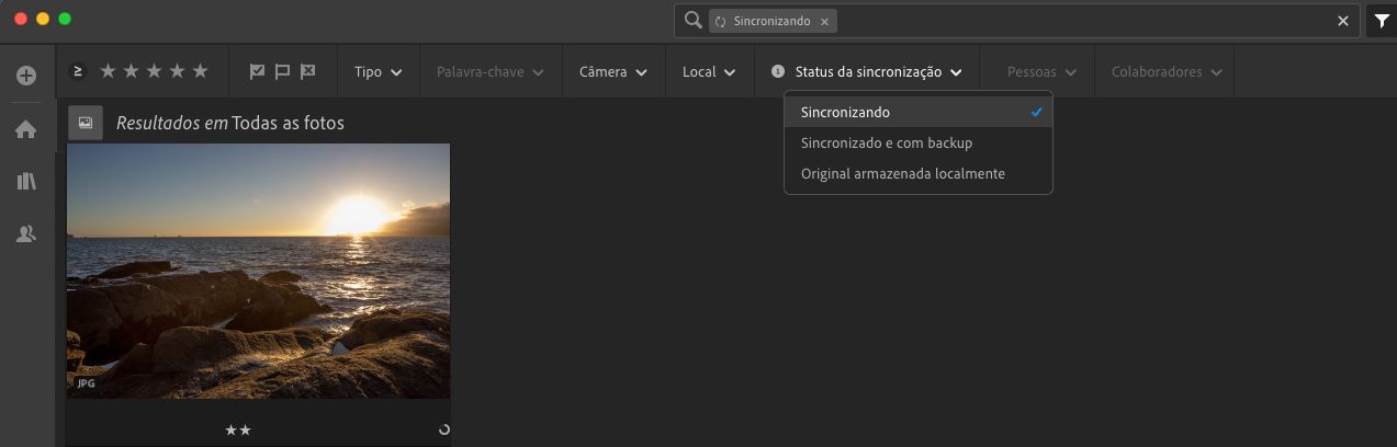 Filtro de sincronização
