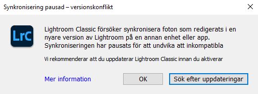 Synkronisering pausad