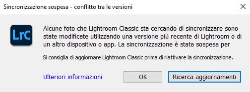 Sincronizzazione in pausa