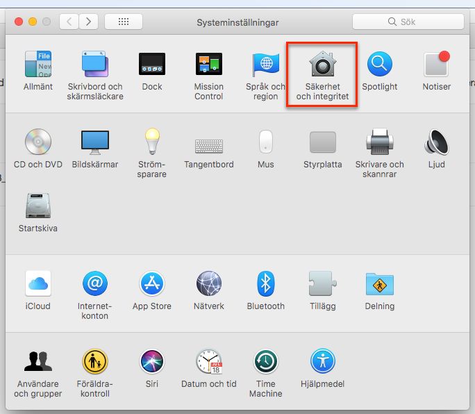 Skydd och integritet