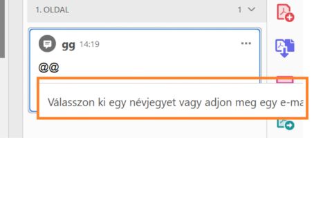 Üzenet, ha nincs telepítve fájlmegosztási előzmény vagy az Outlook program