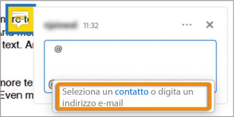 Suggerimento se non è stato ancora condiviso alcun file o se Outlook non è installato