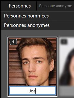 Reconnaissance faciale Lightroom ; Nommer une pile de photos
