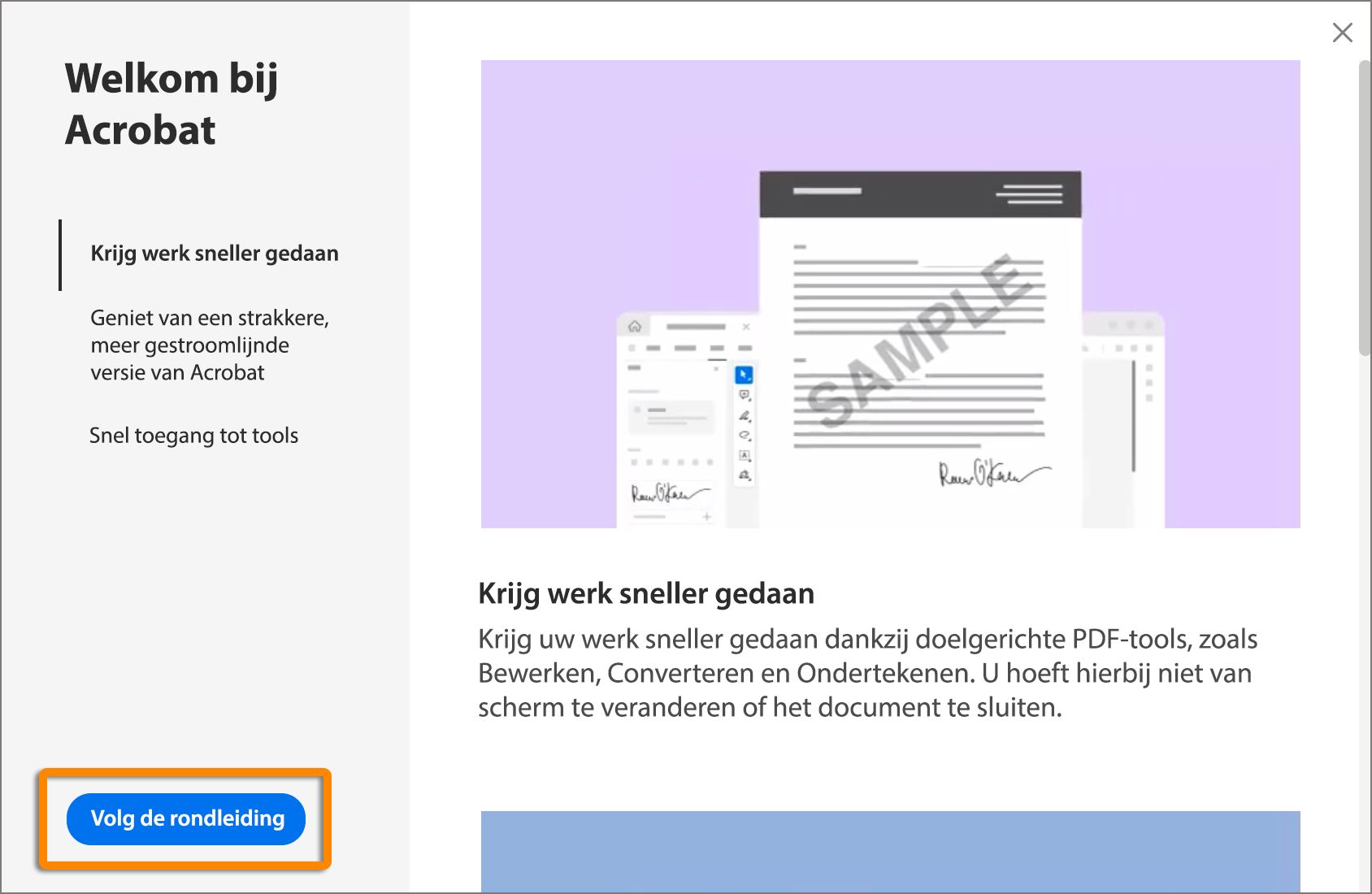  Neem de Acrobat-rondleiding