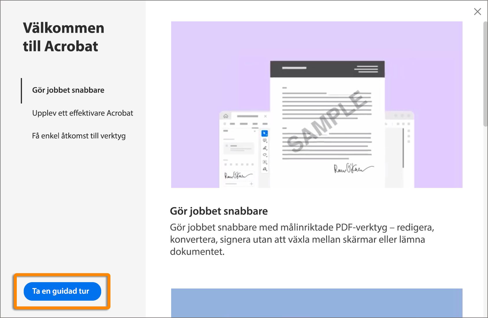 Se Acrobat-presentationen
