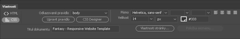 Vyberte pravidlo z&nbsp;nabídky Odkazované pravidlo.