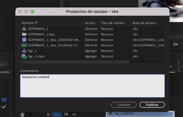 Adición de comentarios para los colaboradores durante la publicación.
