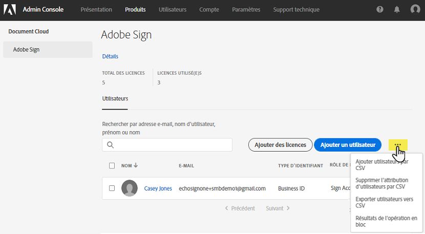 Ajouter ou modifier à l’aide d’un fichier CSV